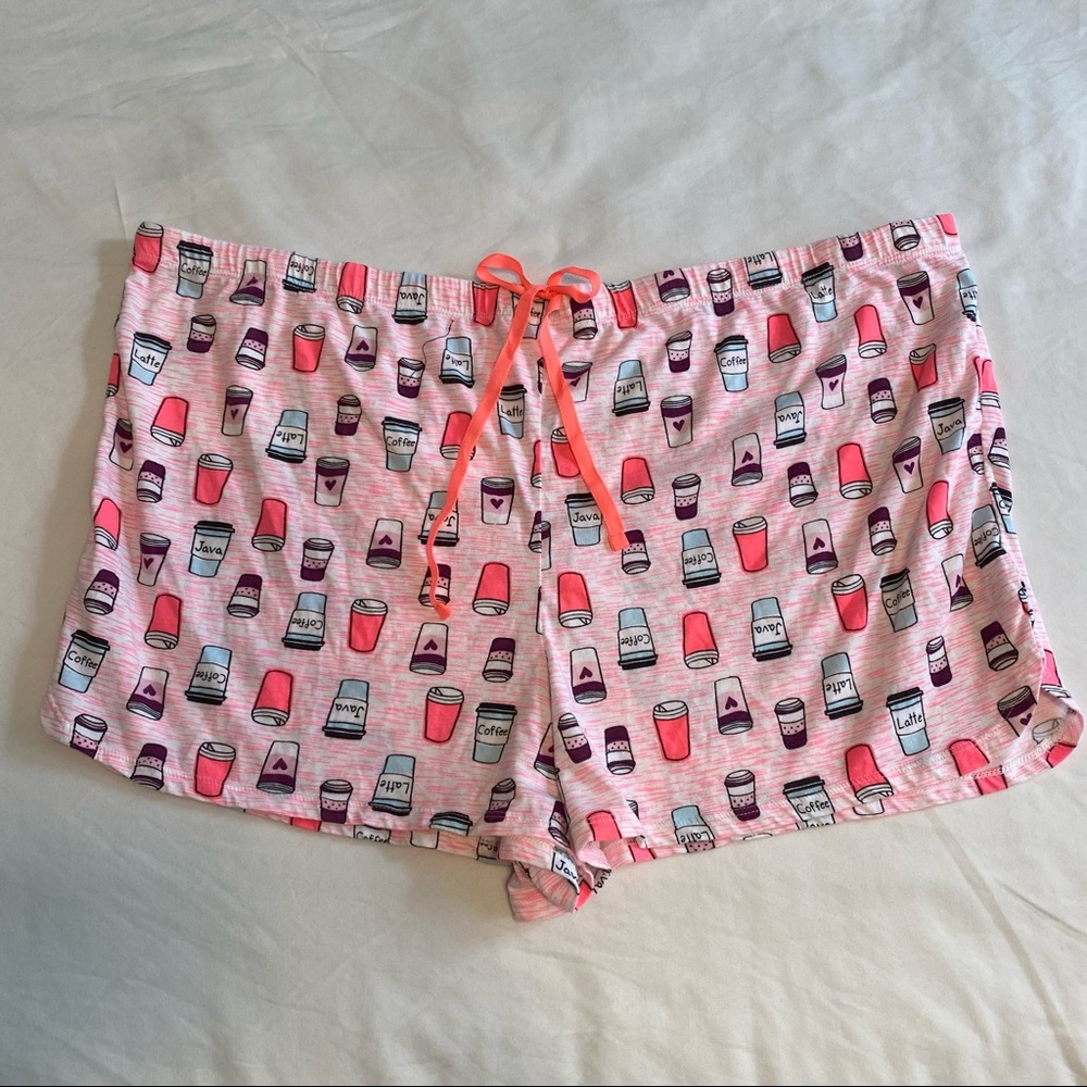 Sleep Shorts Women's Plus Size Coffee